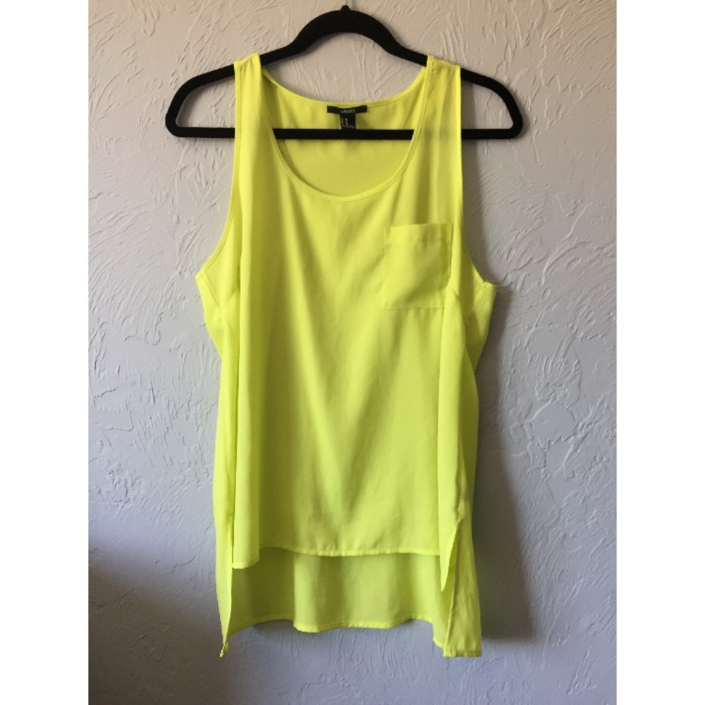 Neon Yellow Tank Top- Forever 21